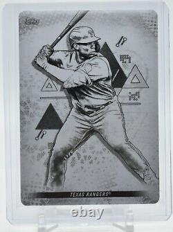 Curtis Terry 1/1 Rookie RC BLACK Printing Plate 2022 Topps Inception Card 47