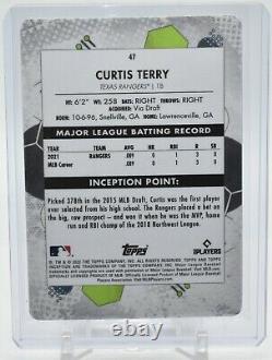 Curtis Terry 1/1 Rookie RC BLACK Printing Plate 2022 Topps Inception Card 47