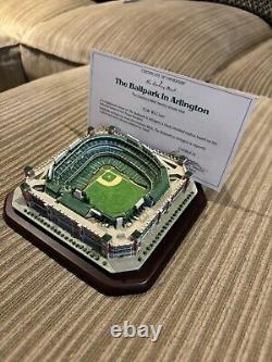 DANBURY MINT TEXAS RANGERS THE BALLPARK IN ARLINGTON REPLICA withCOA