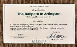 DANBURY MINT TEXAS RANGERS THE BALLPARK IN ARLINGTON REPLICA withCOA