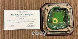 DANBURY MINT TEXAS RANGERS THE BALLPARK IN ARLINGTON REPLICA withCOA