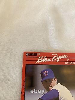 Donruss 1990 Nolan Ryan/Error Card RARE. Texas Rangers #166 Baseball Card