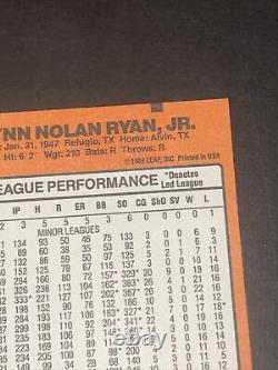 Error Card No Dot After Inc Rare! 1989 Donruss Nolan Ryan Texas Rangers #659