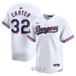 Evan Carter Texas Rangers Gold World Series Champion Jersey XL Limited