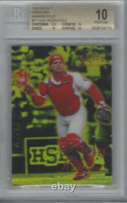 Ivan Rodriguez 1995 Select Certified Baseball Mirror Gold #77 Pristine Bgs 10