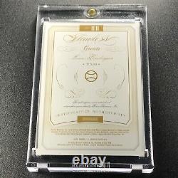 Ivan Rodriguez 2016 Panini Flawless Gold Dual Rangeers Logo Patch Auto Sp /5 Mlb