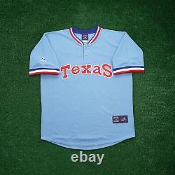 Jim Sundberg 1976 Texas Rangers Cooperstown Men's Blue Road Throwback Jersey