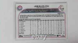 Joe Barlow Rc Auto #2/5 Red Refractor 2022 Topps Chrome Baseball Texas Rangers