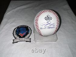 Jon Gray Signed Official 2023 World Series Baseball Texas Rangers Beckett #2