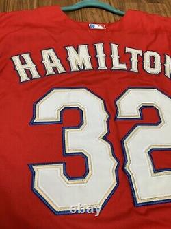 Josh Hamilton 2010 WS Texas Rangers Authentic On-Field Majestic Jersey 54 NEW