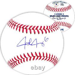 Josh Jung Autographed Official Mlb Baseball Texas Rangers Beckett Witness 221367