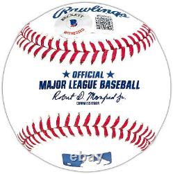 Josh Jung Autographed Official Mlb Baseball Texas Rangers Beckett Witness 221367