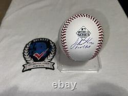 Josh Sborz Signed Official 2023 World Series Baseball Texas Rangers Beckett