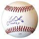 Josh Sborz Texas Rangers Signed Baseball 23 World Series Last Out Insc Autograph