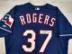 Kenny Rogers 2001 Texas Rangers #37 Signed Game Used Road Jersey Mlb (with Coa)