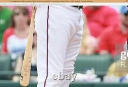 Lance Berkman Photo Matched Game Used Bat Texas Rangers Cardinals Astros