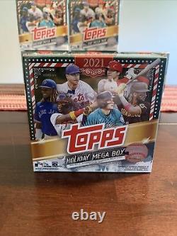 Lot Of 7 2021 Topps Holiday Mega Box MLB Brand NEW Factory Sealed Boxes