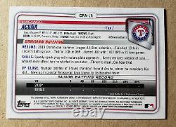 Luisangel Acuna 2020 Bowman Chrome 1st Blue Mojo Auto /150 #CPA-LA Texas Rangers