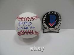 MICHAEL YOUNG SIGNED RAWLINGS OML BASEBALL withINSC TEXAS RANGERS JSA