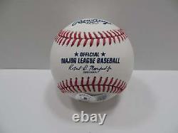 MICHAEL YOUNG SIGNED RAWLINGS OML BASEBALL withINSC TEXAS RANGERS JSA