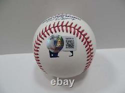 MICHAEL YOUNG SIGNED RAWLINGS OML BASEBALL withINSC TEXAS RANGERS JSA