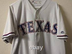 MLB Texas Rangers Adrian Beltre Mens White Majestic Stitched Jersey- Large