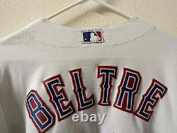 MLB Texas Rangers Adrian Beltre Mens White Majestic Stitched Jersey- Large