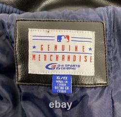 MLB Texas Rangers Baseball Leather Jacket Faux Leather (EXCELLENT CONDITION)