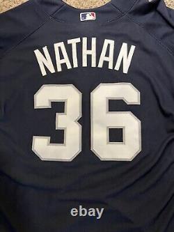 Majestic 2008 MLB All Star Game N. Y. C Joe Nathan #36 Blue Jersey Size L
