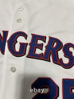 Majestic Authentic Rafael Palmeiro Autographed Texas Rangers Jersey sz 48 XL