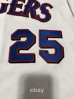 Majestic Authentic Rafael Palmeiro Autographed Texas Rangers Jersey sz 48 XL