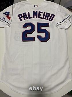 Majestic Authentic Rafael Palmeiro Autographed Texas Rangers Jersey sz 48 XL