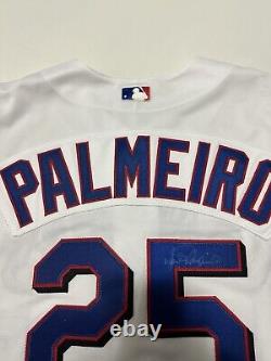 Majestic Authentic Rafael Palmeiro Autographed Texas Rangers Jersey sz 48 XL