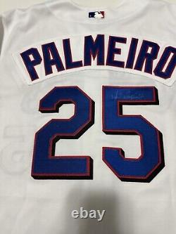 Majestic Authentic Rafael Palmeiro Autographed Texas Rangers Jersey sz 48 XL