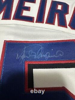 Majestic Authentic Rafael Palmeiro Autographed Texas Rangers Jersey sz 48 XL