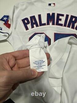 Majestic Authentic Rafael Palmeiro Autographed Texas Rangers Jersey sz 48 XL