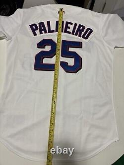 Majestic Authentic Rafael Palmeiro Autographed Texas Rangers Jersey sz 48 XL