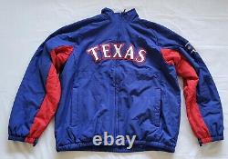 Majestic Texas Rangers EUC Baseball MLB Jacket Sz L