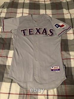 Majestic Texas Rangers Yu Darvish Road Gray Jersey Size 44