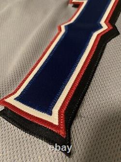 Majestic Texas Rangers Yu Darvish Road Gray Jersey Size 44