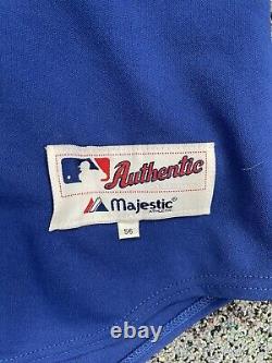 Majestic authentic texas rangers alex Rodriguez mlb baseball jersey size 56 blue