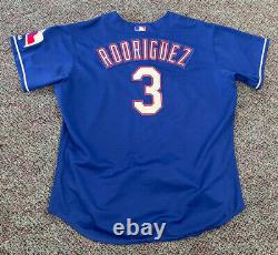 Majestic authentic texas rangers alex Rodriguez mlb baseball jersey size 56 blue