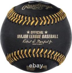 Max Scherzer Texas Rangers Autographed Black and Gold Baseball