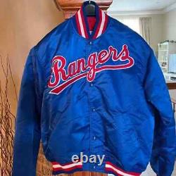 Mens XL Texas Rangers Vintage Starter Jacket