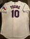 Michael Young #10 Texas Rangers Authentic On-field Majestic Home Jersey 52/2xl