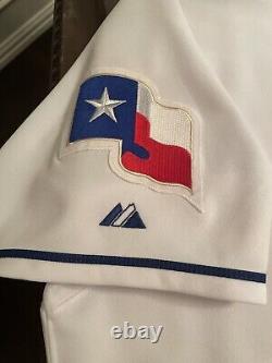 Michael Young #10 Texas Rangers Authentic On-Field Majestic Home Jersey 52/2XL
