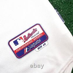 Michael Young 2014 Texas Rangers Authentic On-Field Home White Cool Base Jersey