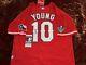 Michael Young Autographed Texas Rangers New Jersey Jsa