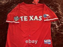 Michael Young Autographed Texas Rangers New Jersey JSA