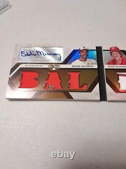 Mike Schmidt Eddie Murray 2008 Topps Triple Threads Jersey Autograph Booklet 3/9